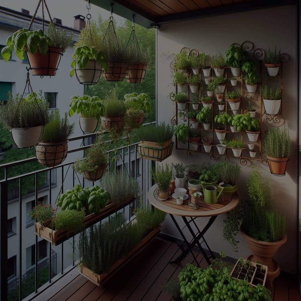 How Can You Create a Functional Herb Garden on a Small City Balcony Using Vertical Space?